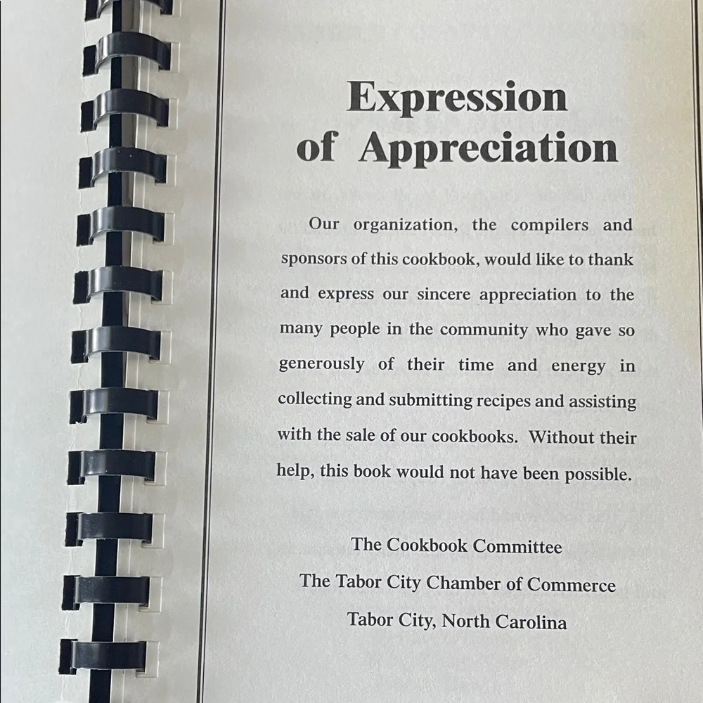 VTG Columbus County Cookbook - Spiral-Bound Recipe Book, Fall Colors